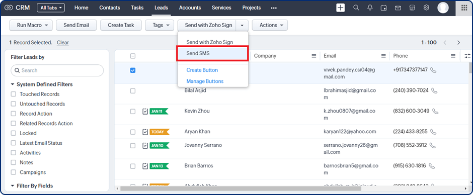 SMS MAGIC integration 0.9
